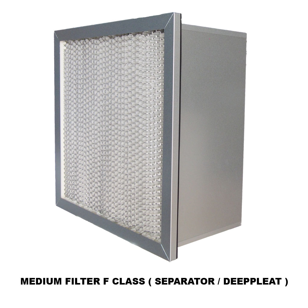 MEDIUM FILTER F CLASS SEPARATOR DEEPPLEAT