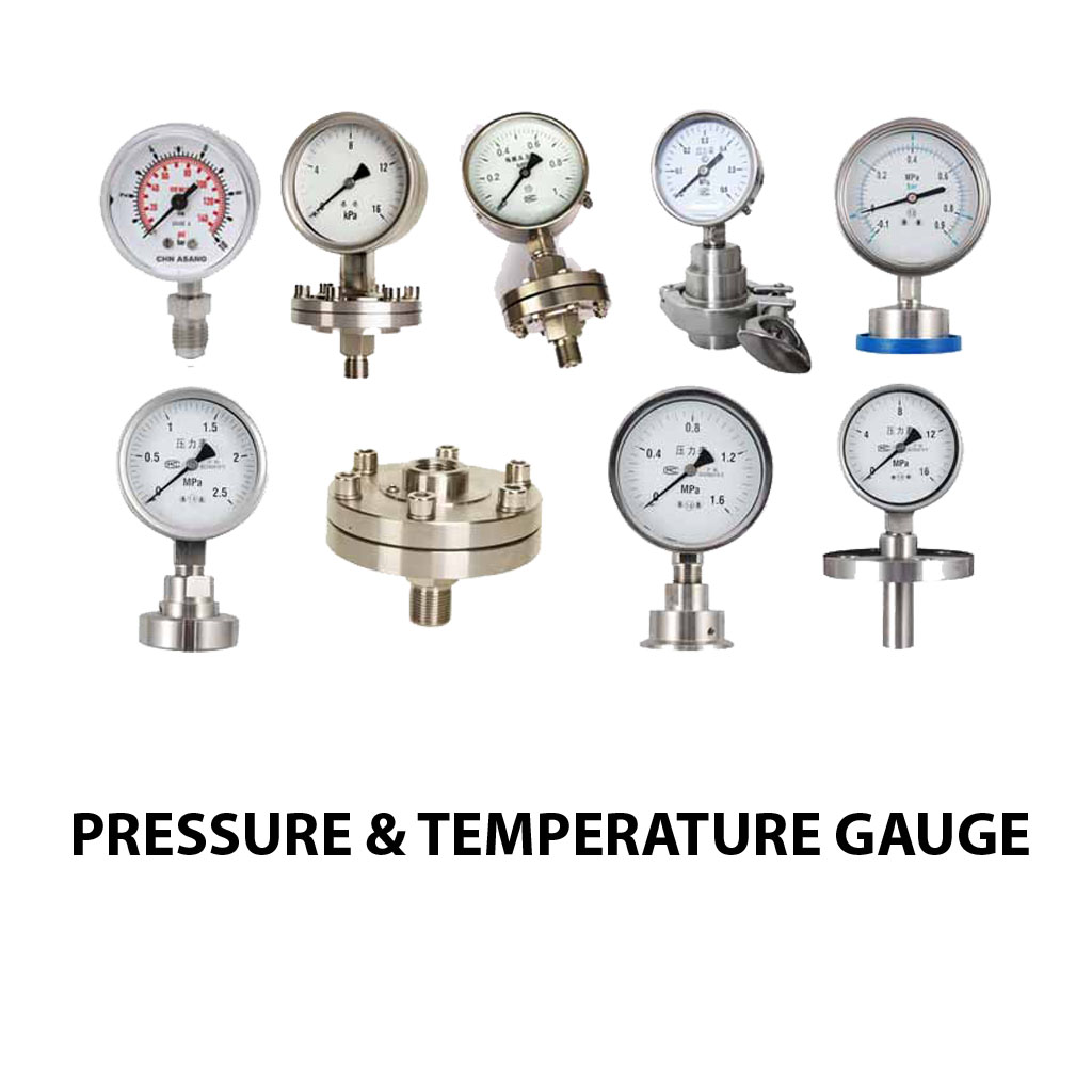 PRESSURE & TEMPERATURE GAUGE